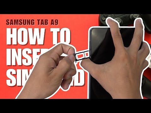 How to Install a SIM Card to Samsung Galaxy Tab A9