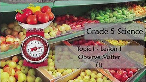 Lesson 1: Observe Matter (1) (Grade 5 Science)