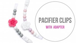 Watch Pacifier Clip, Silicone Beaded Binky & Soothie Holder on Amazon Live
