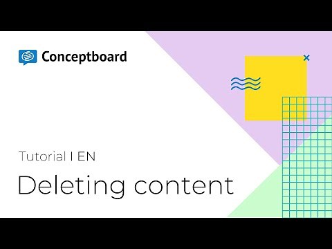 Deleting content | Conceptboard Tutorial