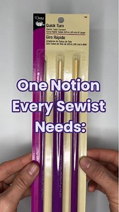 Turning fabric tubes doesn’t have to be frustrating! ✨ The Quick Turn tool makes turning narrow fabric tubes fast and easy—no struggle required. Watch how we turn a closed-end tube in seconds and get right back to sewing. 🧵 What sewing notion would you like us to demo next? Let us know in the comments! | Fabric Mart