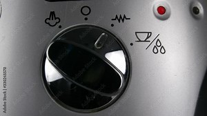 Espresso Machine Switching Off and On While Making Coffee Close Up