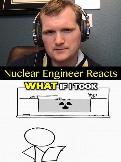 Could You Swim in a Nuclear Spent Fuel Pool? - Nuclear Engineer Reacts to XKCD#nuclear #reaction