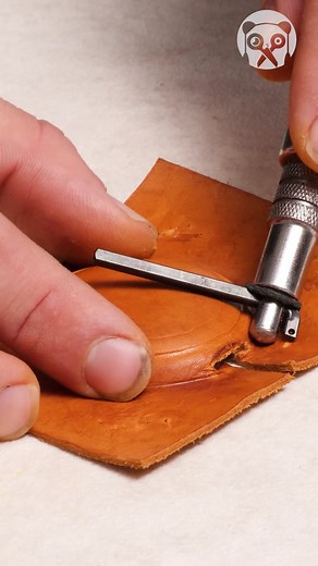 1.8M views · 3.3K reactions | Amazing DIY Leather Craft! Thanks for watching! Please be aware that this video is for entertainment purposes only and techniques shown should not be attempted at home! | Crafty Panda | Facebook