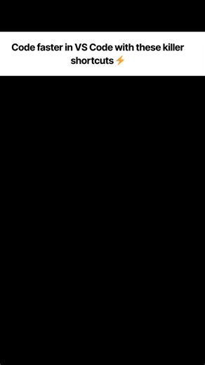 Arya | Design Engineer on Instagram: "Level up your coding speed with these VS Code shortcuts ⚡ Stop wasting time on manual actions — these keys are your best friends! #VSCode #DevTips #ProductivityHacks #CodingLife #WebDevelopment #ProgrammerLife #CodeFaster #DevTools"