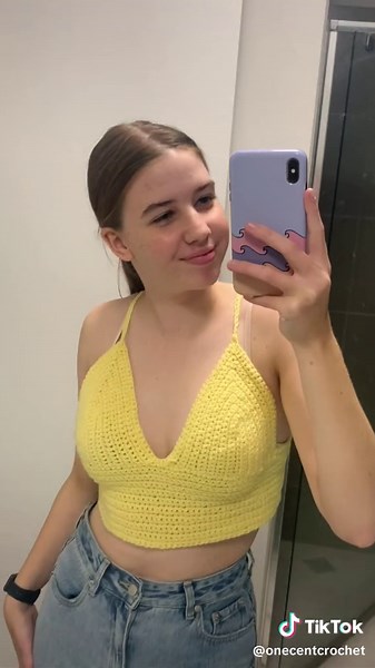 super happy with this one!! #crochettop #crochet #crochettok