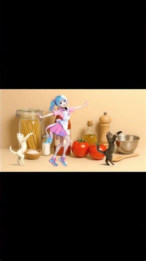 Ponko's Magical Cooking Short 4 | When AI Learns to Cook | Kawaii Chaos Song #aimusic #suno