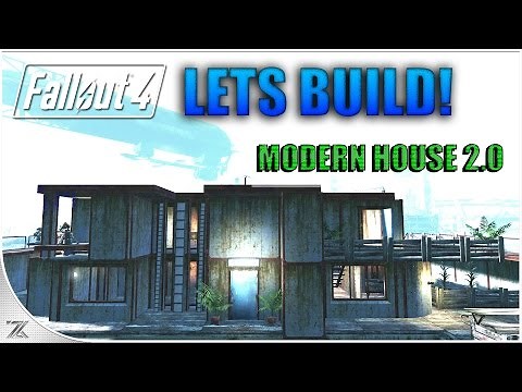 Fallout 4: Nordhagen Beach Settlement Build - Lets Build Series | Modern House 2.0 | No Mods