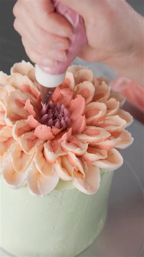 Learn to Pipe a Giant Dahlia Cake. Coming Friday
