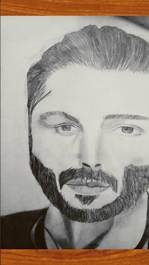 Realistic Male Portrait Pencil Sketch ✏️ | Step by Step Drawing | Star Art Academy#shorts