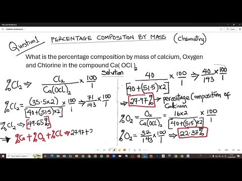 How to Calculate Percentage Composition by Mass of a Compound | Full Chemistry Tutorial