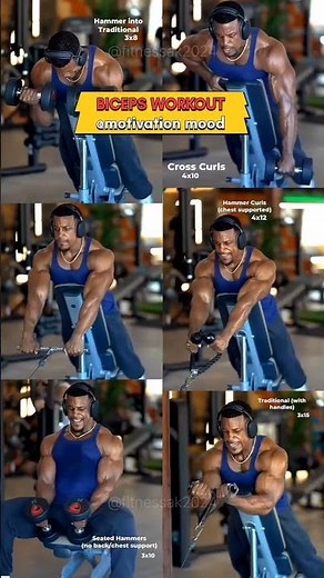Get bigger biceps with these 6 effective exercises! This video biceps workout at gym