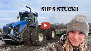 New Age Custom Farming -- Big Tractor Stuck in the Mud -- A glimpse in our week of farming! Including some fall tillage, someone getting stuck (per usual),digging ourselves out of the snow.