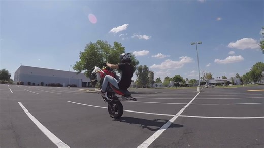 Learn the coaster wheelie technique with this detailed riding instruction breakdown