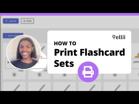How to Print Flashcard Sets