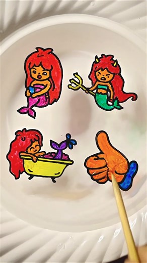 🧜🏻🧜🏻‍♀️Be A Mermaid 🧜🏻‍♂️ And Make Waves 🌊Like Plz 😭🙏🏻#shorts #floatingpen #art #tindin