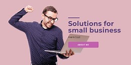 Software solutions for small business - HTML Template by Nicepage
