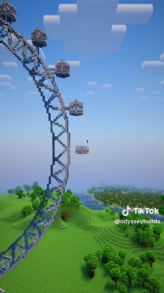 Construir la noria de Londres en Minecraft