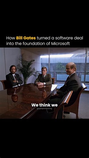 Entrepreneurs On IG on Instagram: "In 1980, Bill Gates and Paul Allen made a decision that changed tech history. They licensed DOS to IBM instead of selling it outright, keeping the rights while IBM shipped millions of PCs. That choice turned Microsoft into the toll booth of the personal computer era. They didn’t win by inventing first. They won by negotiating ownership. Sometimes the biggest empires are built not on ideas alone, but on who controls the upside. Follow (@entrepreneursonig) for ev