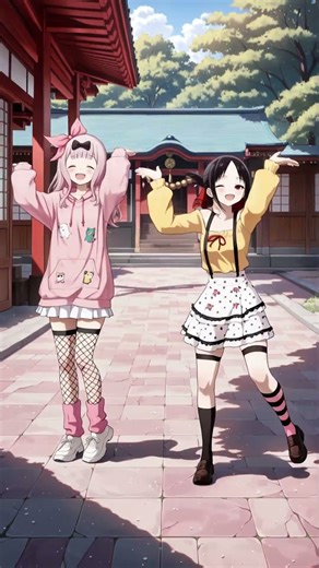 Kaguya Shinomiya × Chika Fujiwara: Cute Casual Dance!# #LoveIsWar #Kaguya #Chika #Anime #Dance