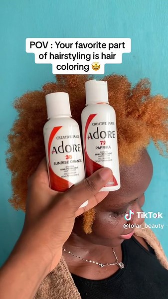 Adore Hair Dye Transformation Process Video