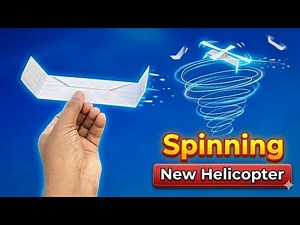 “How to Make a Spinning Paper Helicopter That Actually Flies! 🚁 Easy DIY Paper Toy”