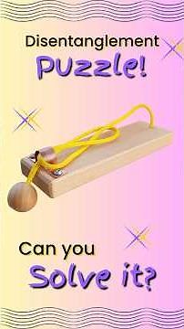 DIY Disentanglement Puzzle - Can You Solve It?