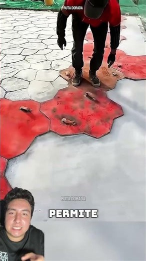 Stamping cement to create the appearance of paving stones #engineering #construction #home