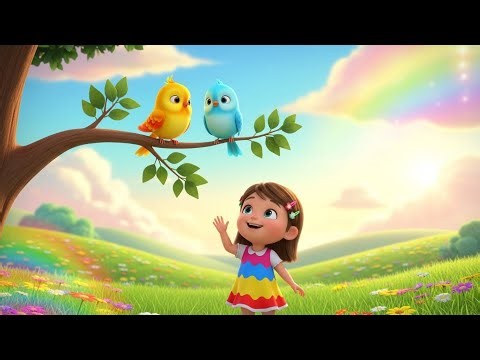 Five Little Birds | Sing Along Nursery Rhymes for Kids and Song