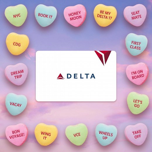 5K reactions · 423 shares | For that someone special who always has the travel bug, the Delta Gift Card makes the perfect gift this Valentine's Day. Terms apply. | Delta Air Lines | Facebook