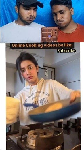 Online cooking video be like Try to not laugh 😂🤣Challenge #funny #memes #comedy #reaction #fun