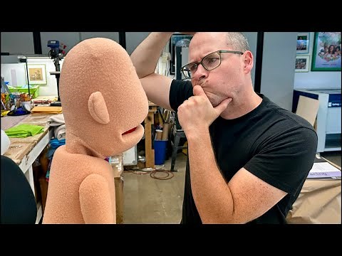 Puppet building tutorial, learn how to make puppet facial features￼