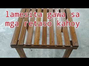 Paano gumawa nang lamesa gamit ang mga retaso kahoy