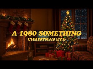 A Retro 80s Christmas Eve 🎄 Vintage Holiday Pop, Fireplace & Retro TV Magic