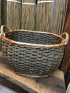 Willow basketmaking in Wiltshire , finishing off a Cider makers basket using a traditional method of laying down a 4 behind 2 rod border .I still get a great sense of achievement even after nearly 40 years of making! A good selection of traditional and contemporary baskets availble and basket making workshops for 2026. #Somerset #countrystyle #interiordesign #vintagestyle #cottagelife #ecofriendlyproducts #traditional #cidermakers #cotswoldliving #basketmaking #logfire #sustainability | Willow B