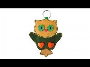 How to make an owl in felt - free pattern with Lisa Pay