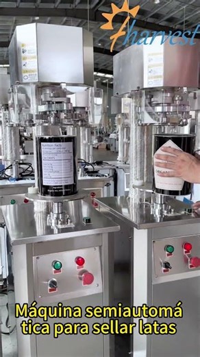 Máquina semiautomática para sellar latas, sellador de latas