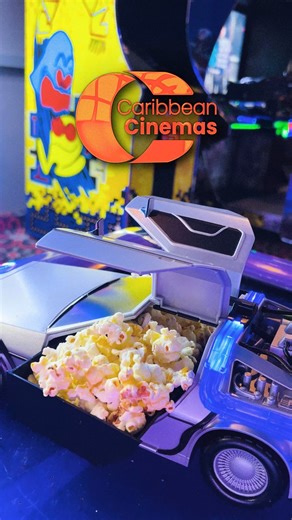 3K views | ⚡ Come watch Back to the Future 40th Anniversary and grab the limited edition DeLorean popcorn holder, available while supplies last! ️ Don’t miss this special 40th Anniversary screening at Caribbean Cinemas! ✨ | Caribbean Cinemas Guyana | Facebook