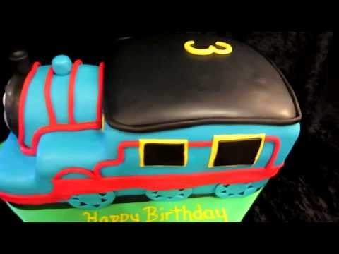 How to Make a 3D Thomas the Train Cake