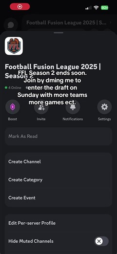 Join FFL Season 2 Draft on Discord Now!