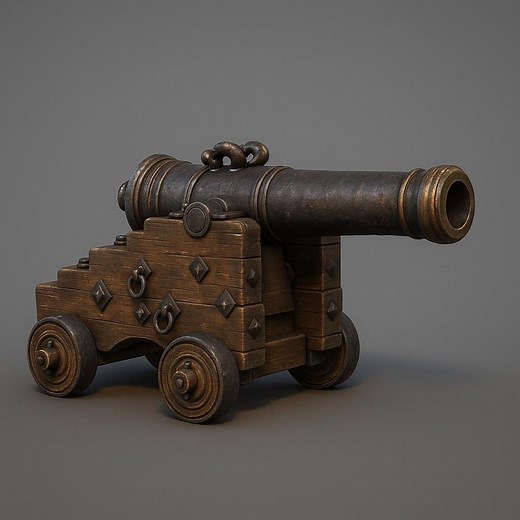 Pirate Ship Cannon STL | Detailed 3D Model for Printing | Naval Artillery Diorama | Historical Cannon Miniature - Etsy