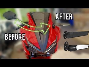 How to replace motorbike mirror | Wing Mirror installation (Universal)