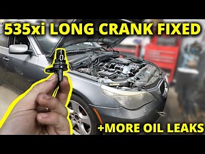 Fixing my 535i Crank Position Sensor (For FREE, + More Leaks FOUND)