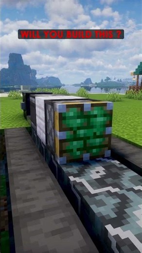 How To Build Working Train in Minecraft Easy #minecraft #minecraftshorts #minecrafttutorial