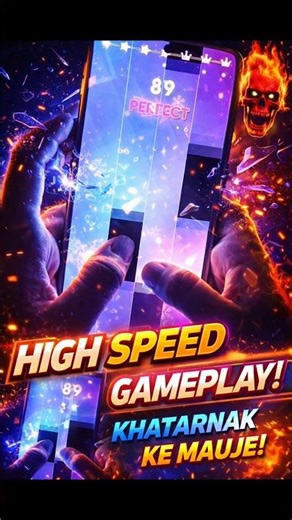 “Ultra-fast Magic Tiles 3 Megalovania gameplay with perfect taps 🎹🔥”