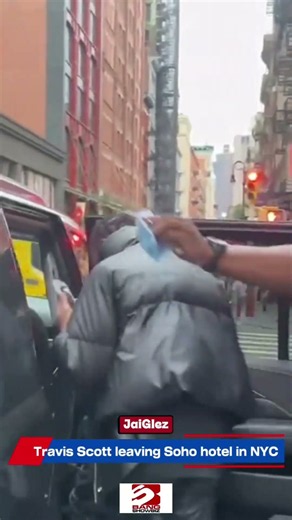 Travis Scott seen by fans in New York
