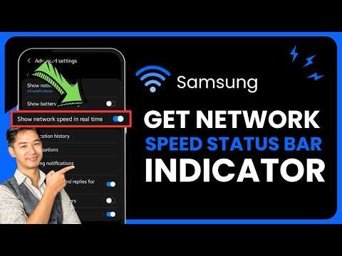 How to Get Network Speed Indicator on Status Bar Samsung