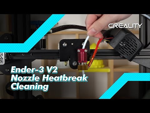 Ender-3 V2 3D Printer | Cleaning Nozzle Heat-break Tutorial