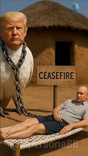 Donald Trump Bird vs Vladimir Putin Surreal Political Satire Animation 2025 #funny #politicalsatire