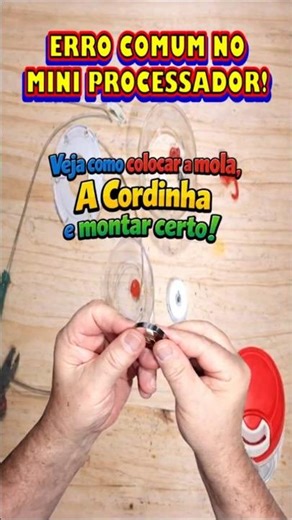 COMMON MISTAKE | IN THE MINI FOOD PROCESSOR! See how to install the spring!